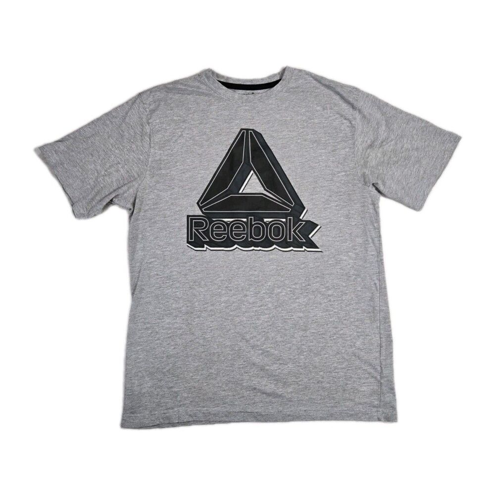 Mens Reebok Short Sleeve T Shirt Gray Medium